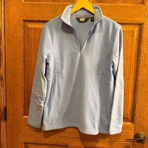 Lands' End Blue Quarter Zip Pullover Fleece Top Women's Small NWT